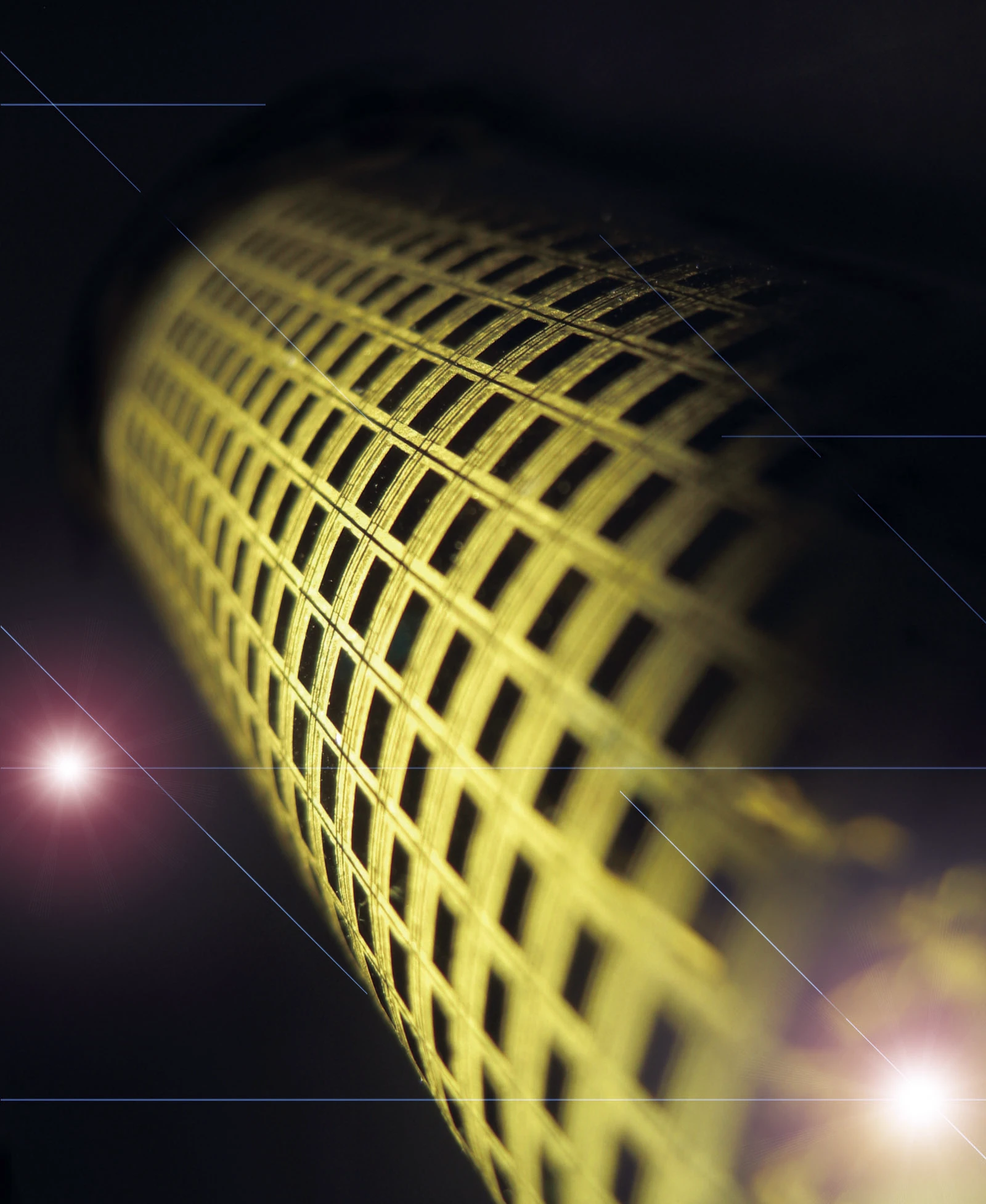 An e-skin device concept, each dark square representing a single pixel