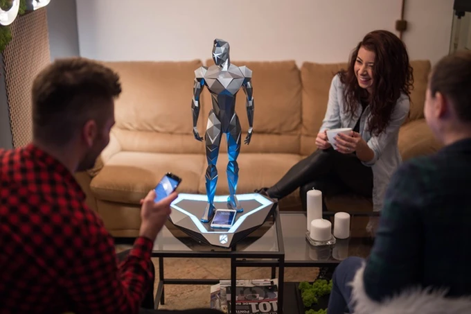 Also works as a wireless charging station for your phone