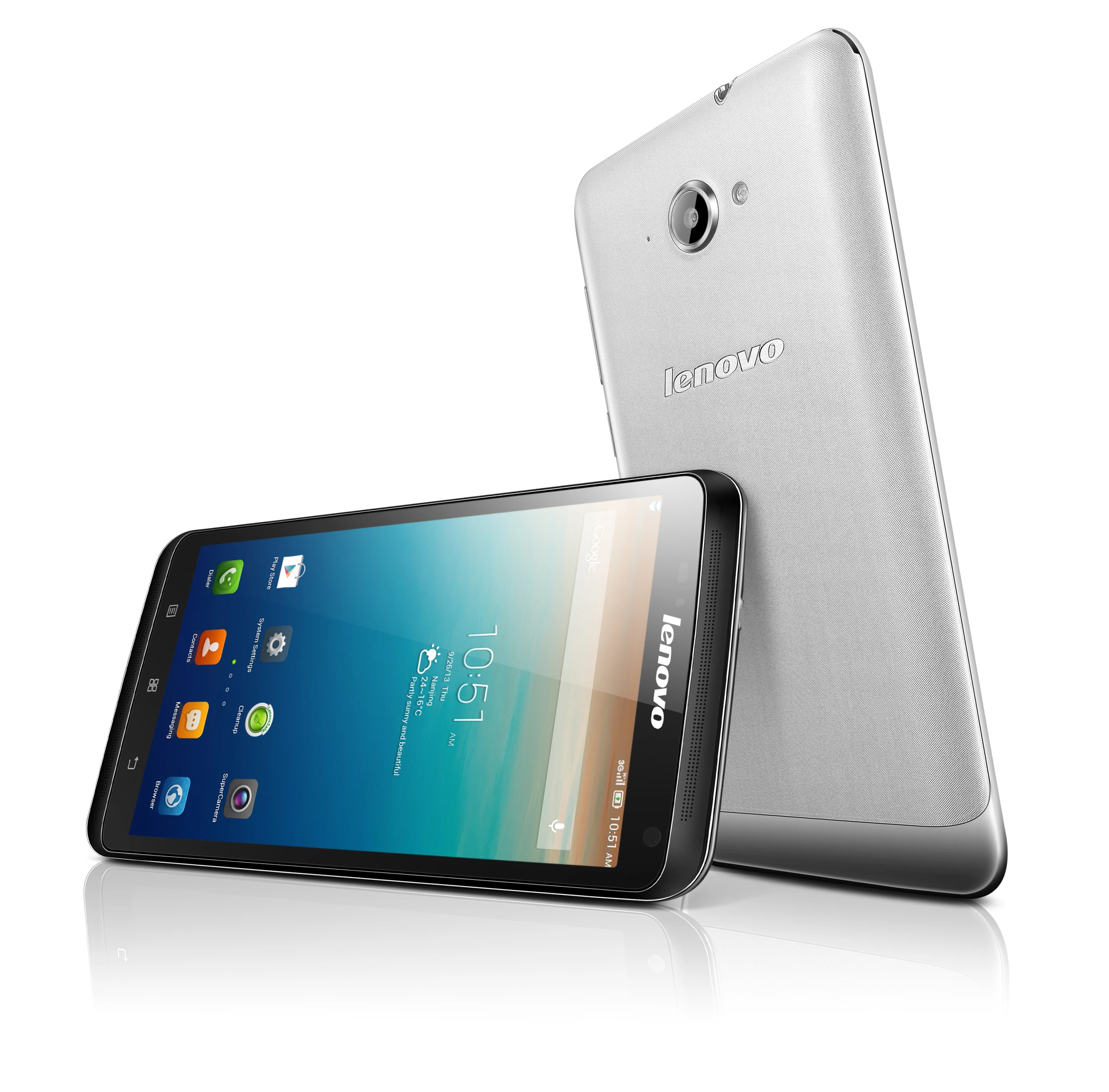 Despite its larger size, the S930 features only 1 GB of RAM and 8 GB of internal storage, half that of the Vibe Z
