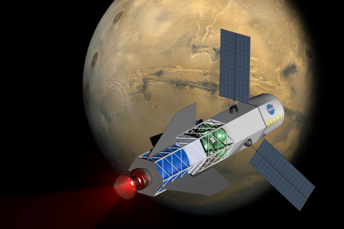 Artist's concept of a fusion-drive ship