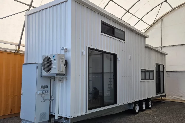 The Cabarita, by Removed Tiny Homes, is a towable home that does a good job of balancing portability and spaciousness