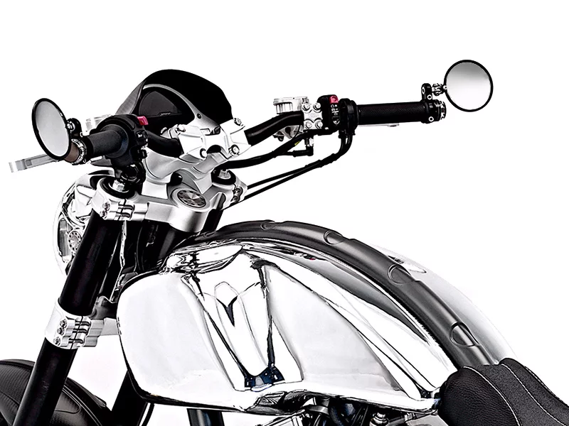 Arch Motorcycle Company's KRGT-1 - twin billet fuel cells form the tank
