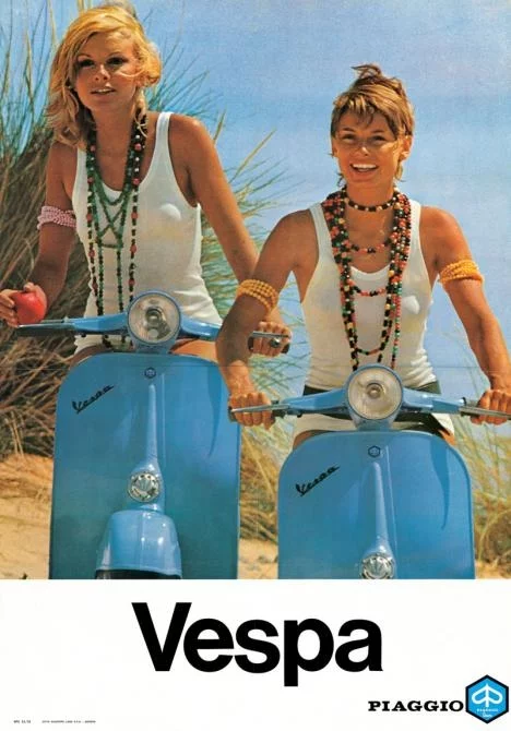 "Vespa" poster, photography by Tam Fagiuoli, 1970