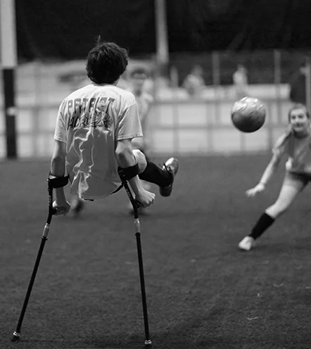 SideStix are "sports crutches," designed for active users