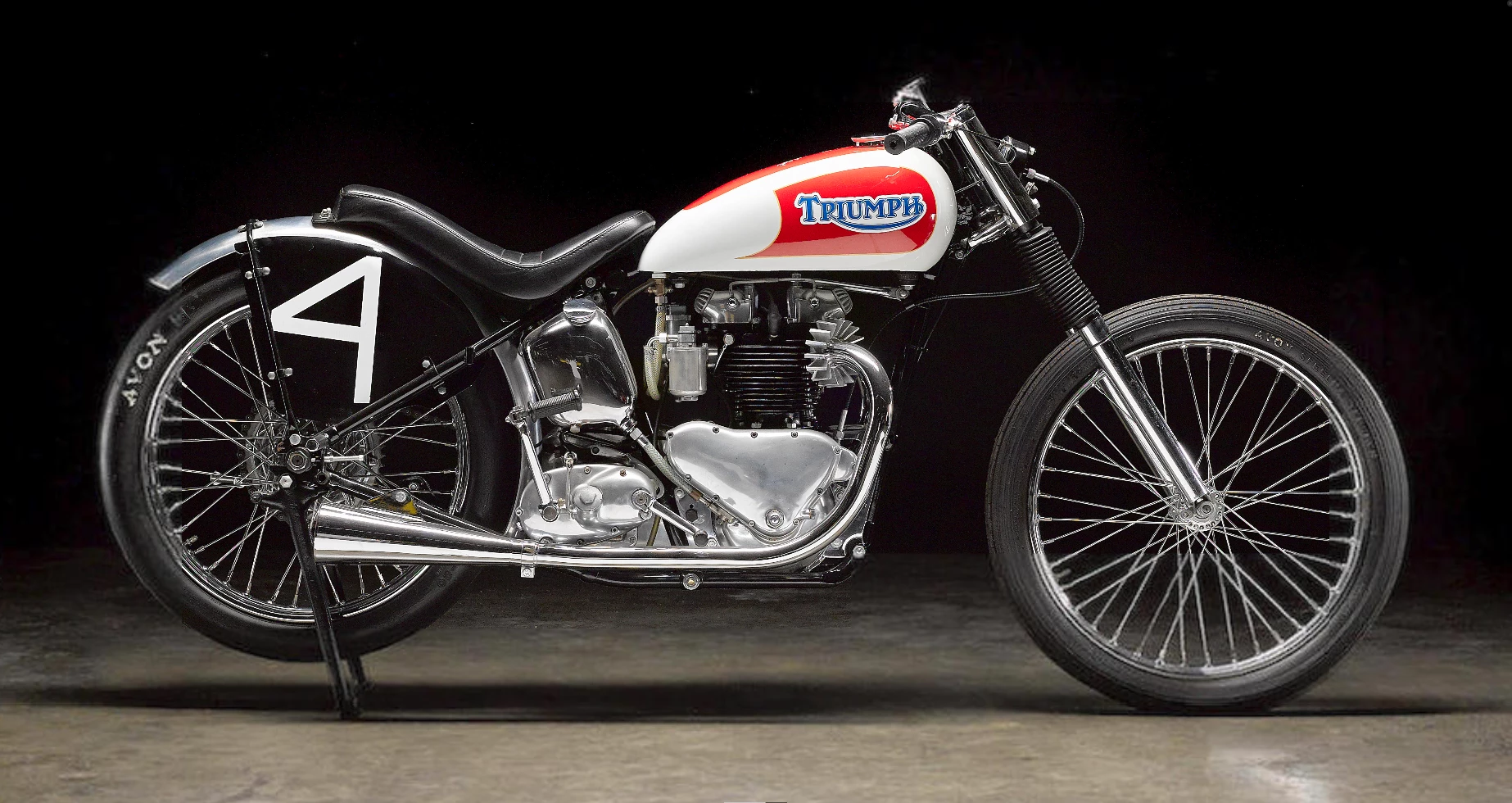 It might look pretty but this 1951 Triumph 650 6T Bonneville Salt Flats Racer is ALL business, having run 122 mph at Bonneville in 1953 with a 13-year-old riding. The full story is amazing and can be found at the auction link. It sold for $35,650 at Bonhams’ Las Vegas 2018 January auction.