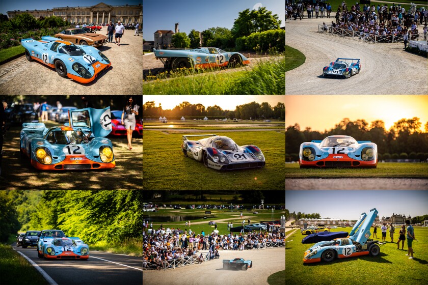 It's now 50 years since the Porsche 917 was first shown at the Geneva Motor Show, with its 520 hp, 4.5 liter, 12-cylinder boxer engine and seemingly impossibly light (42 kg /93 lb) spaceframe chassis