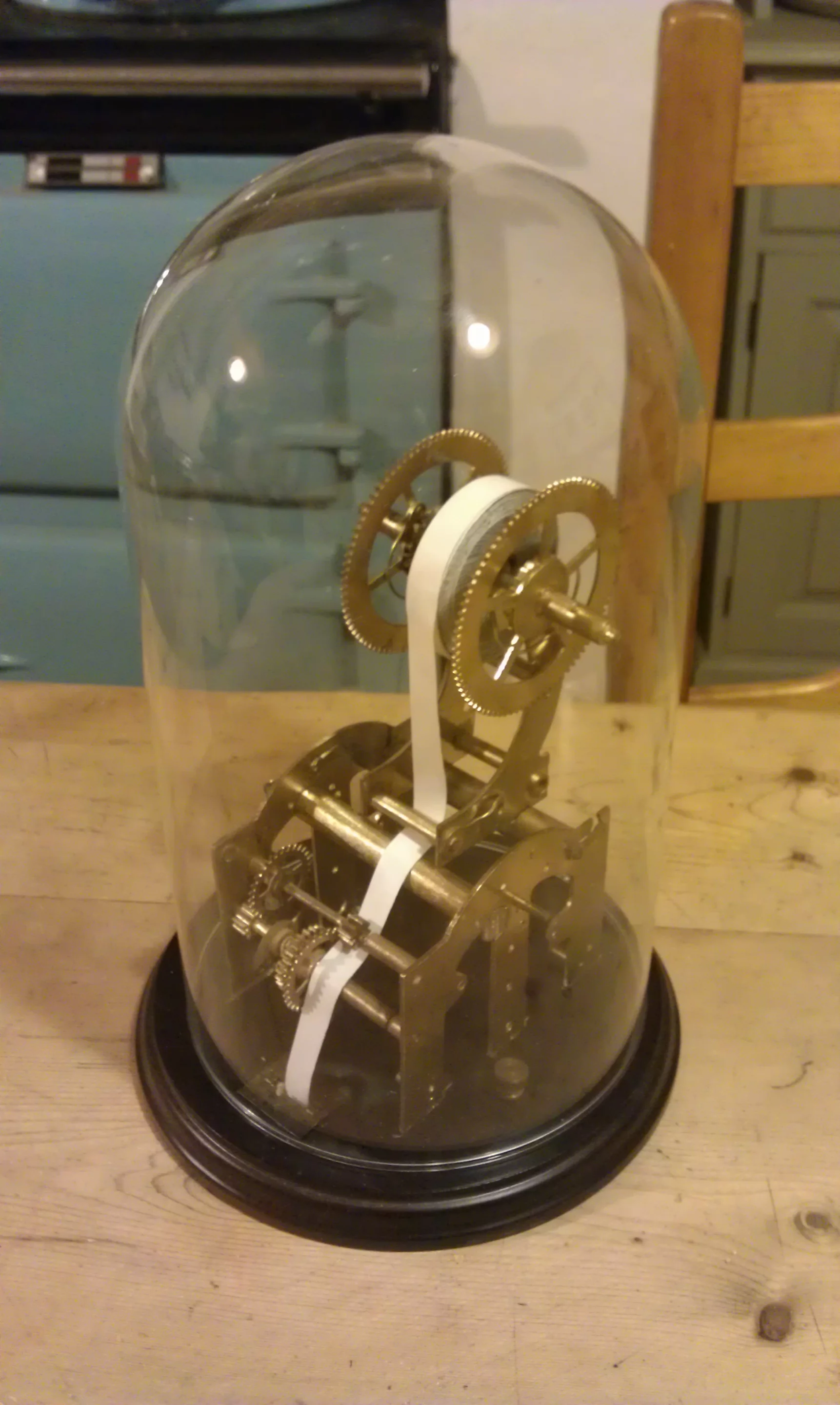 The Twittertape Machine features a network-enabled Arduino-style microcontroller running custom code in the base