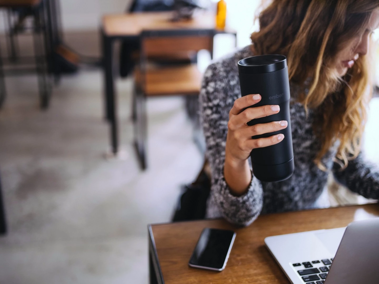 The company says that Ember will actively bring the drink inside down to the set temperature, rather than waiting for it to cool naturally