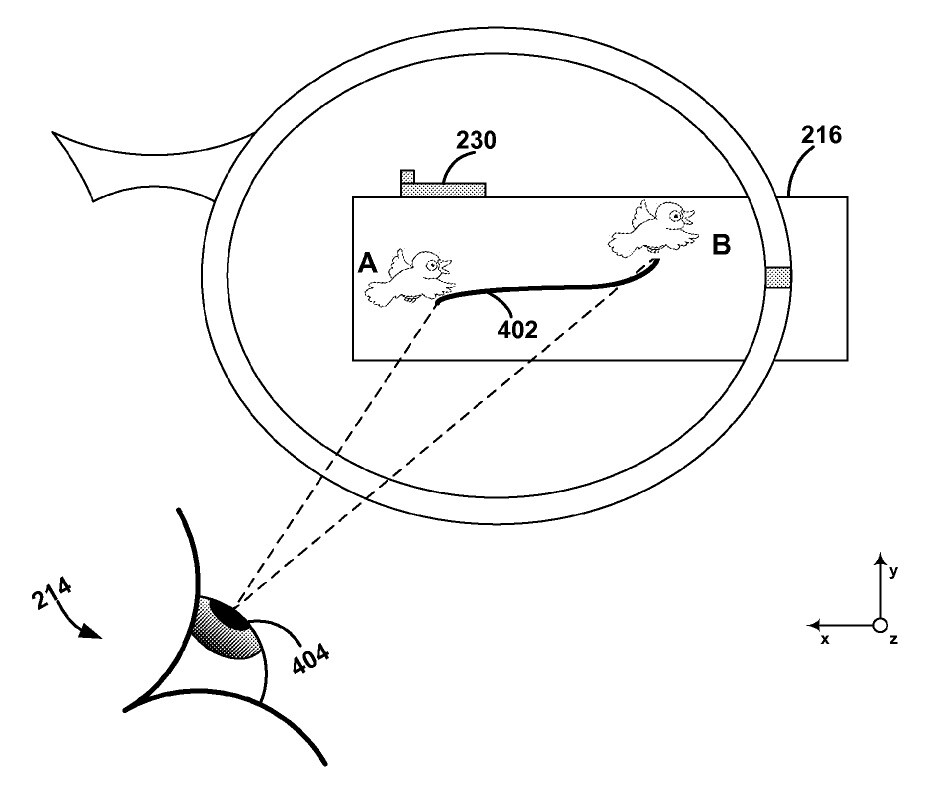 Google eye tracking unlock patent revealed