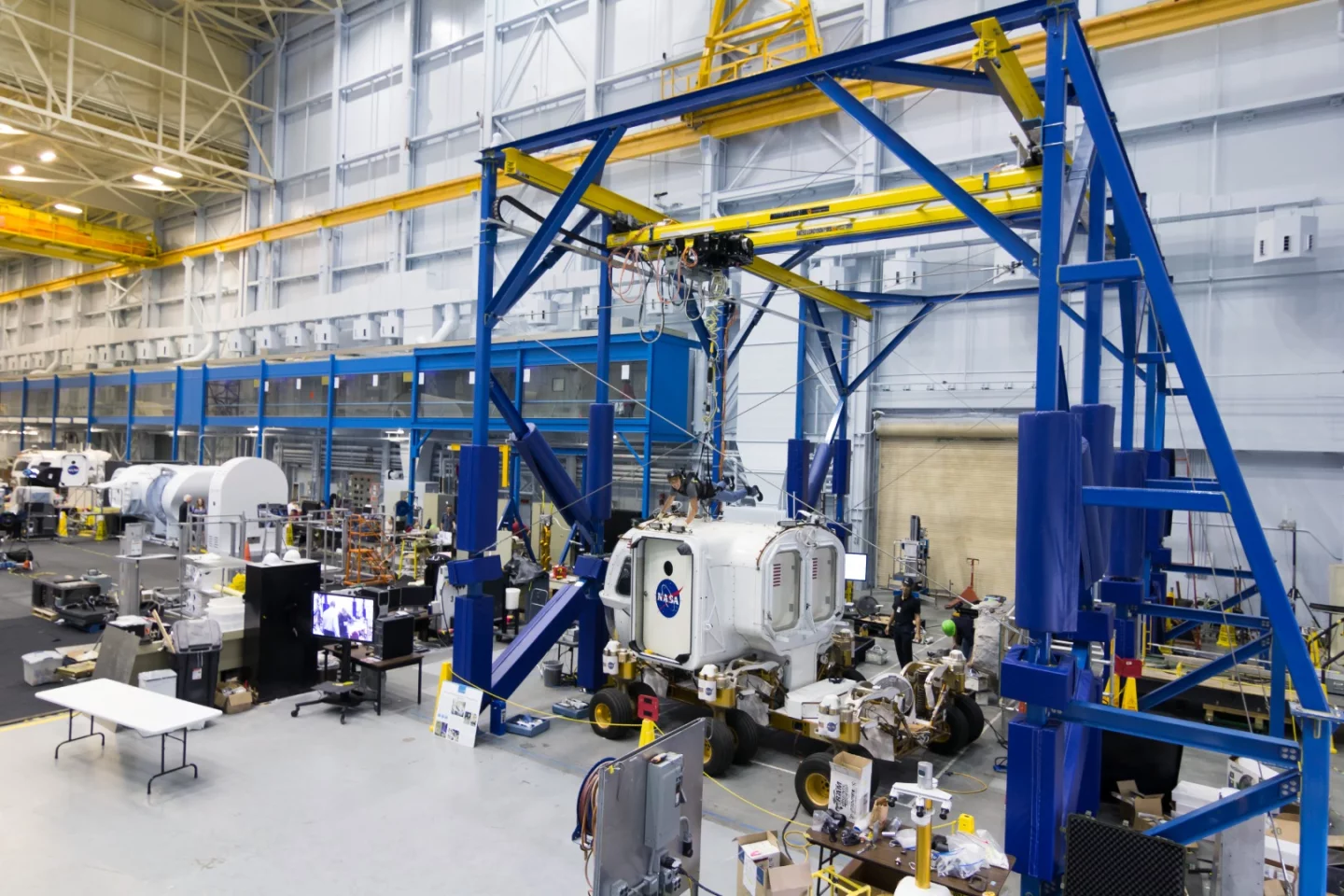 NASA's Active Response Gravity Offload System (ARGOS) for simulating zero and low gravity