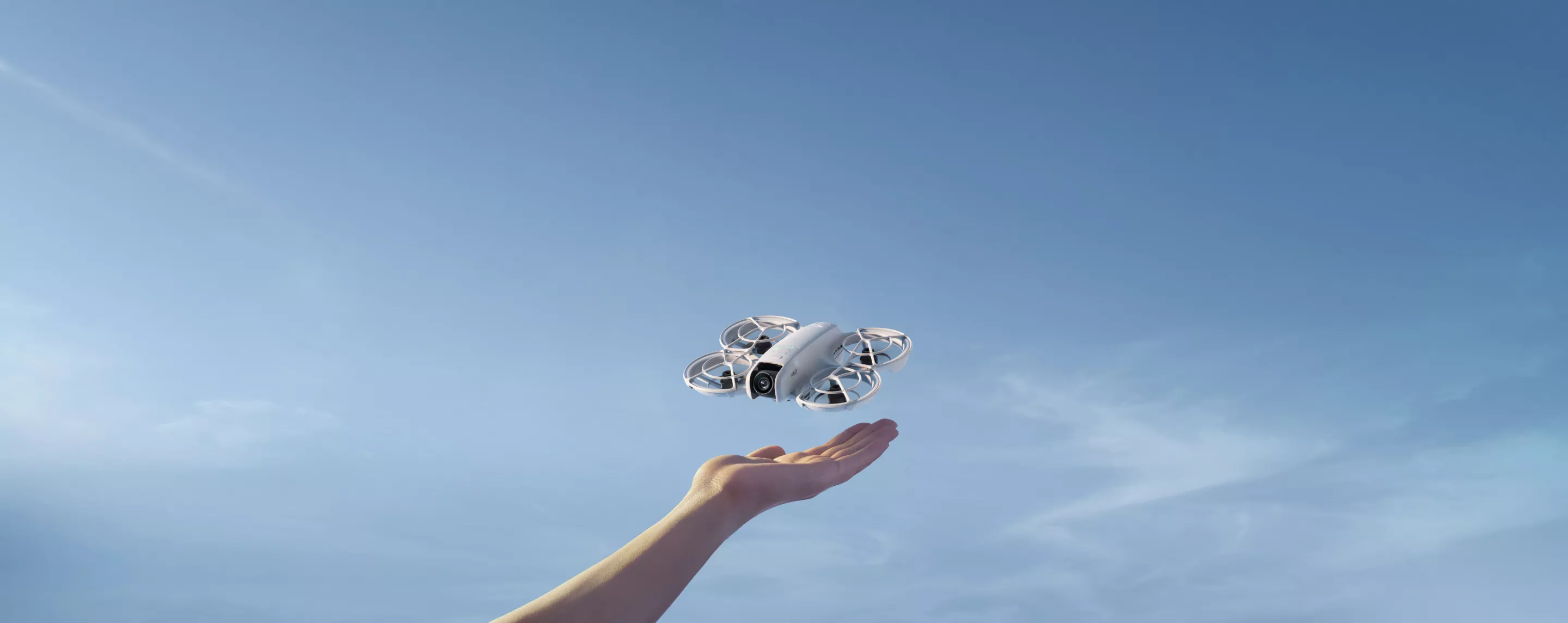 The DJI Neo is designed to operate so easiliy that you can launch it from the palm of your hand