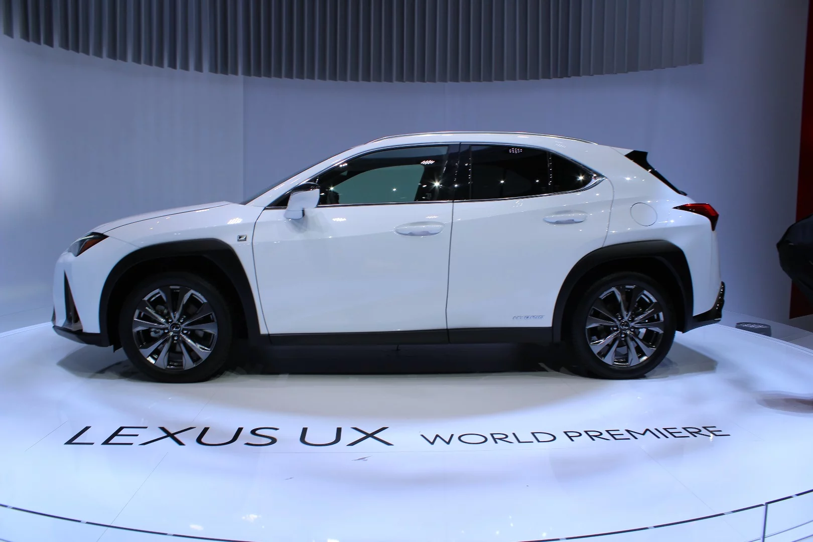 Lexus' first compact luxury crossover, the UX is available with a 168-hp 2.0-liter four-cylinder or a hybrid