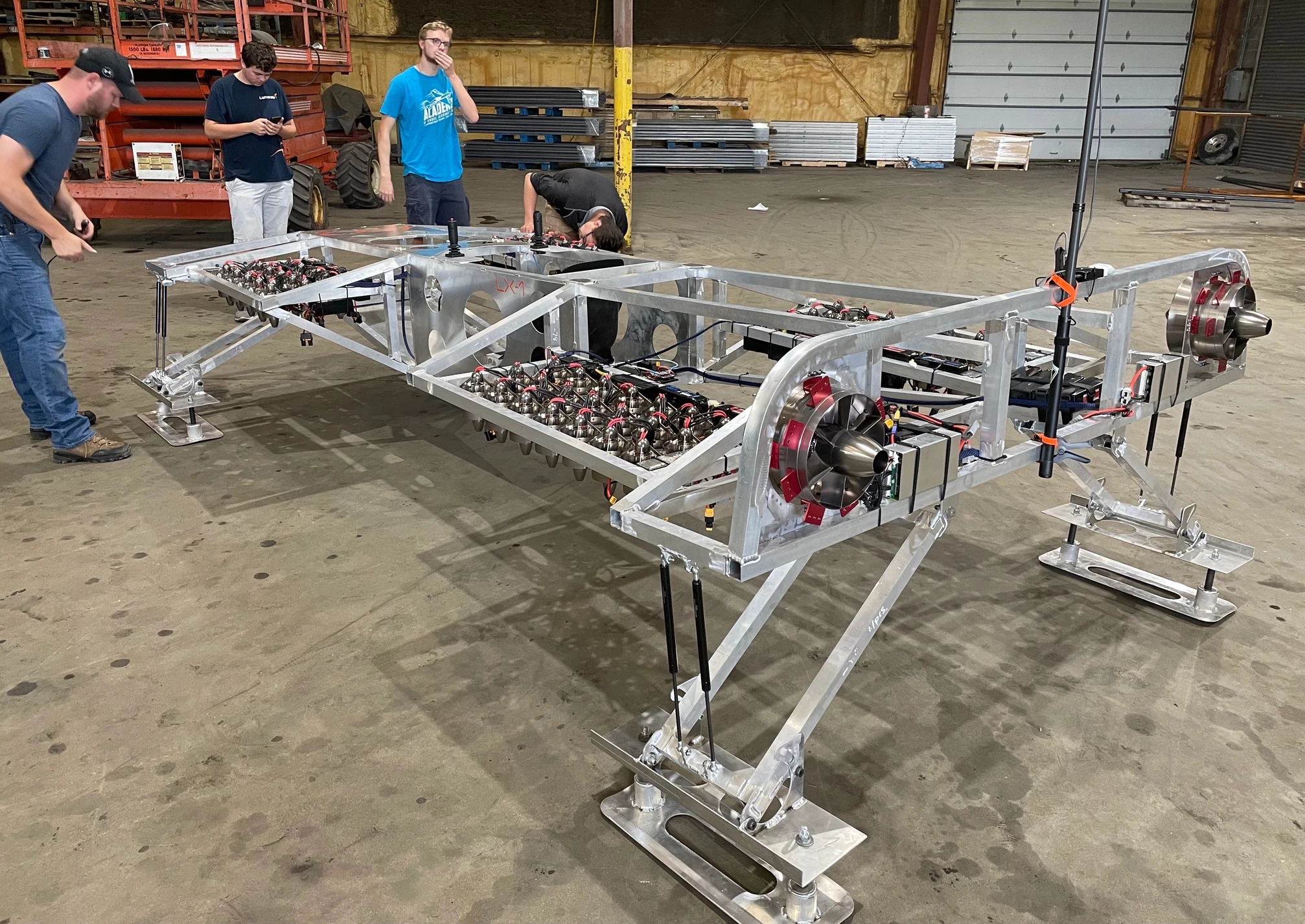 LEO team members with the LX-1 manned alpha prototype