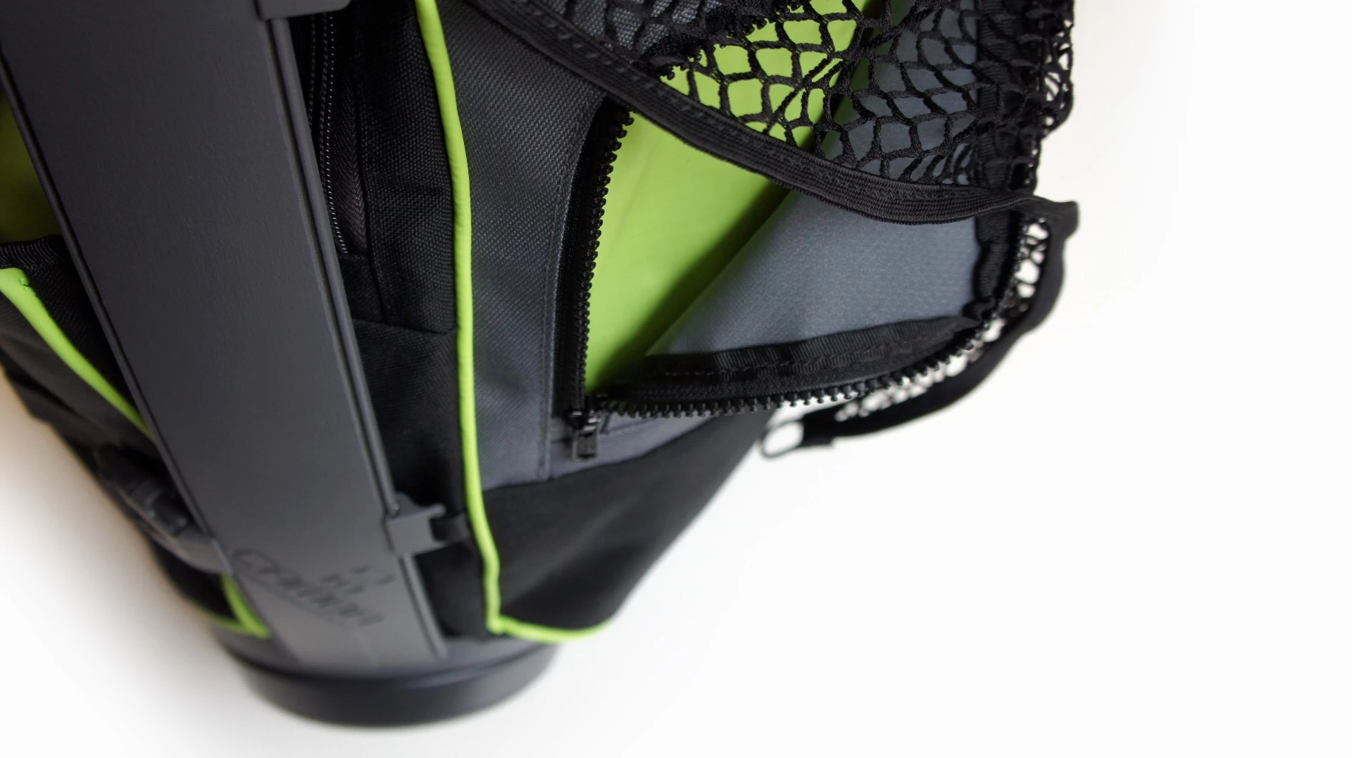 The system includes pockets and netting for storage