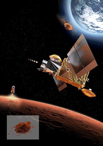 Artist's concept of a Mars sample return mission (Image: ESA)