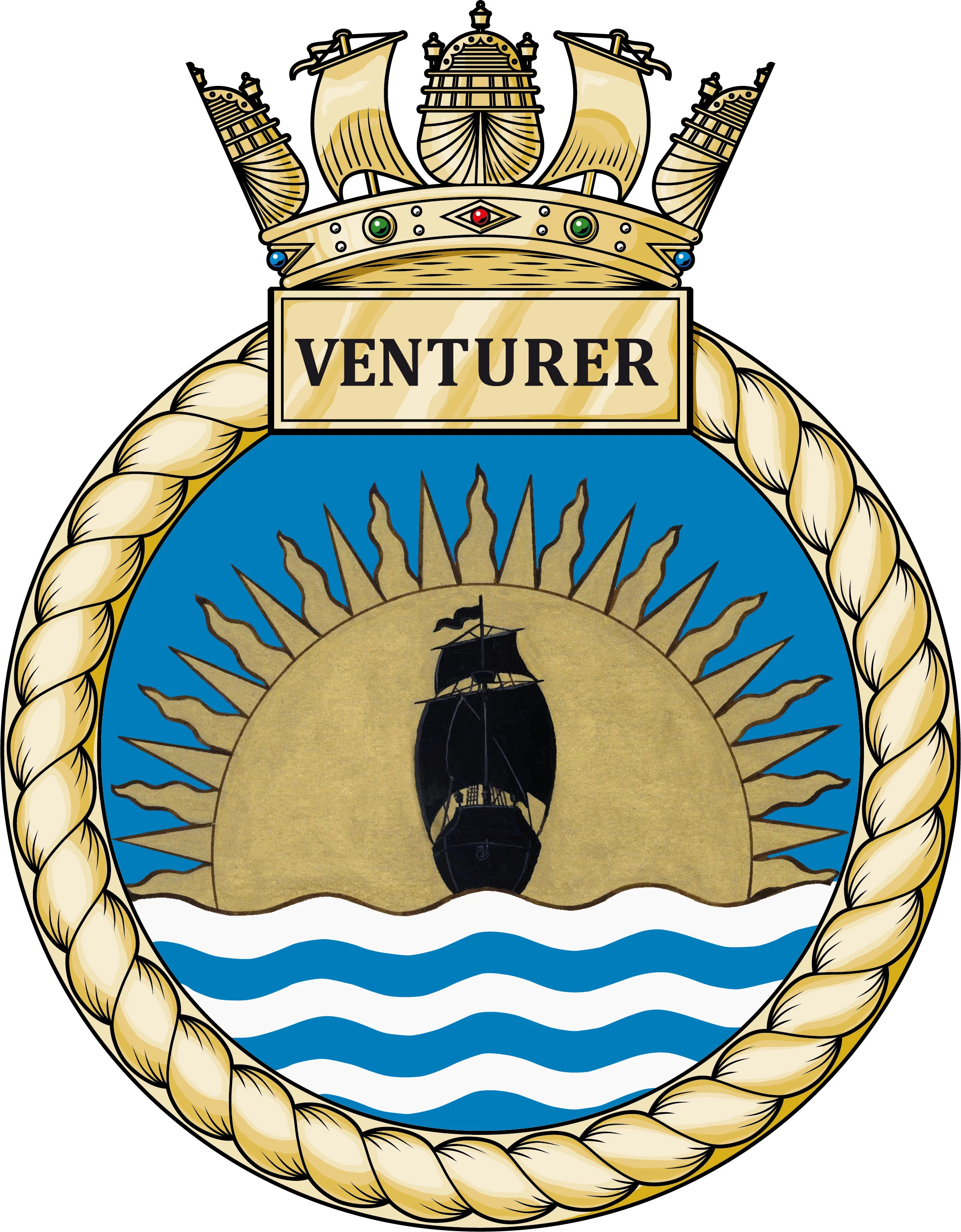 HMS Venturer's badge