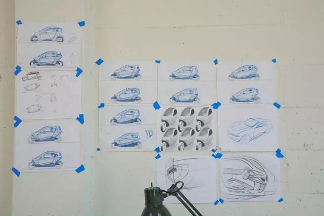 Design sketches of the C-1 (Photo: Randolph Jonsson/Gizmag)