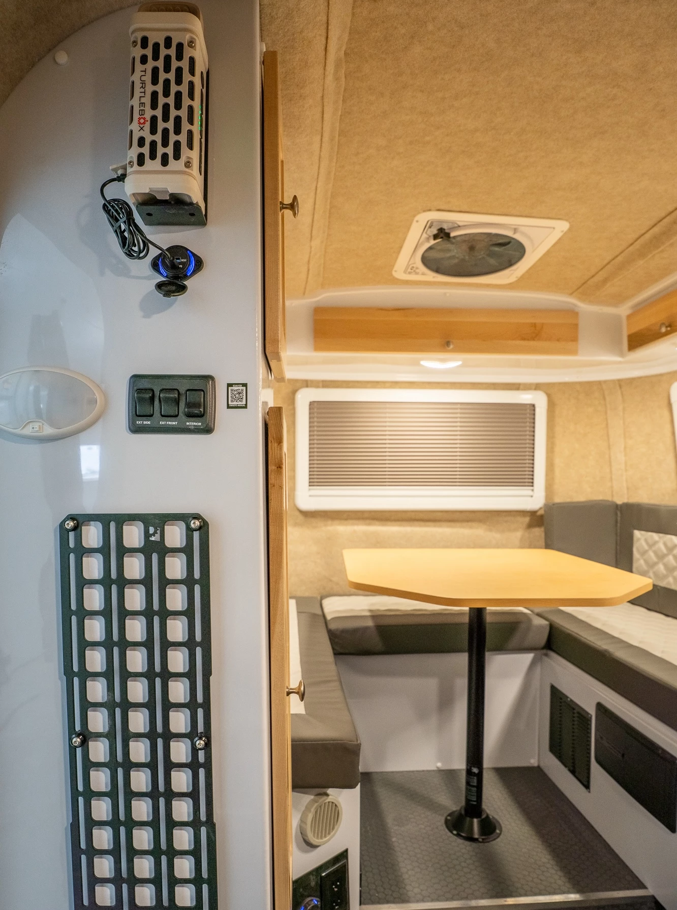 Is it really off-road spec if there's no MOLLE-style storage somewhere? Also note the available Turtlebox speaker that docks inside the doorway for seamless indoor/outdoor use