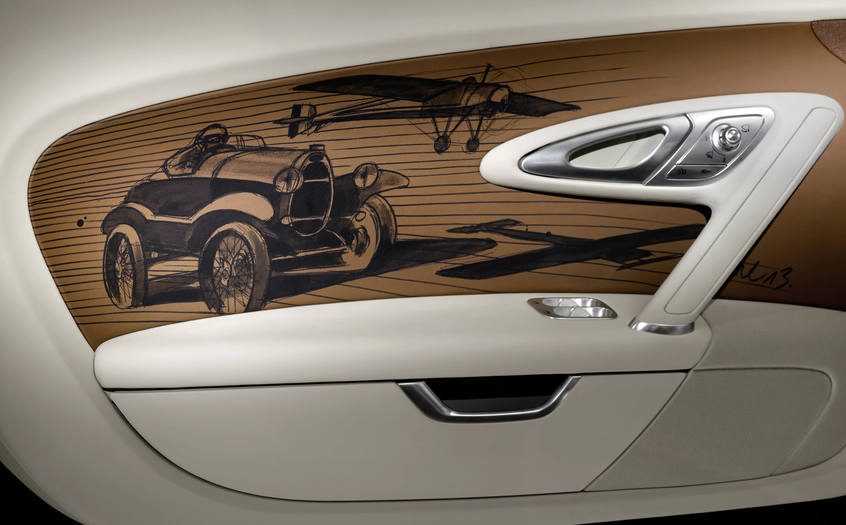 Hand paintings on the door panels