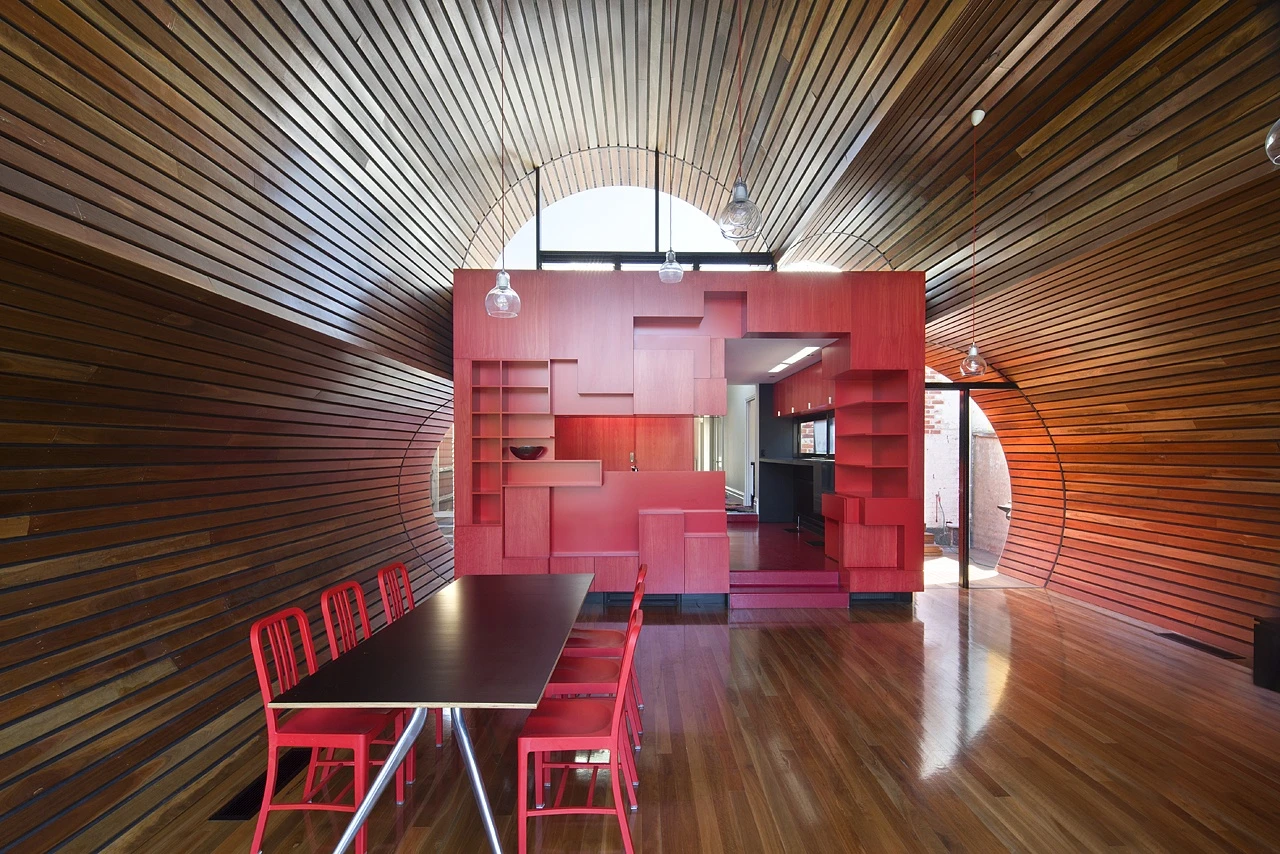 Completed earlier this year, the "Cloud House," as it is now known, is the result of both the renovation and extension of what was once a traditional double-fronted Edwardian house in the Fitzroy North suburb of Melbourne Australia