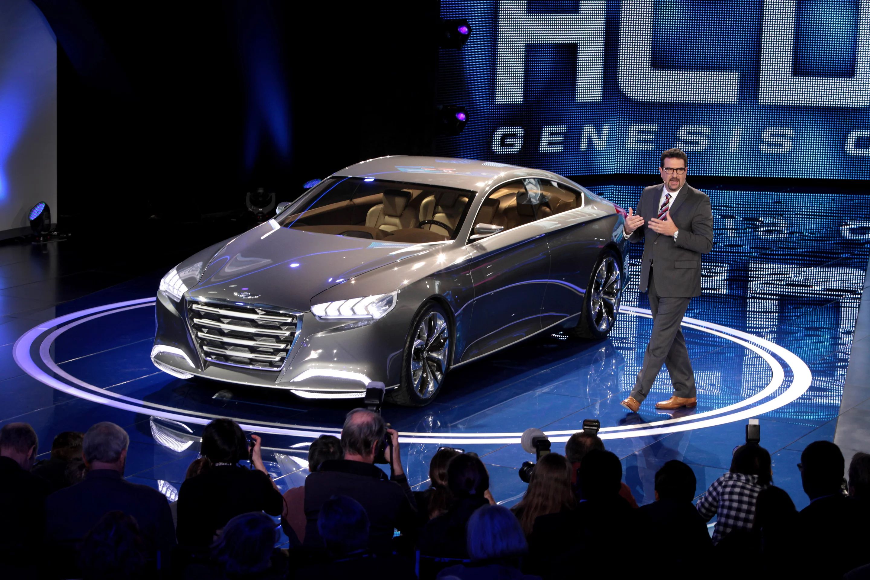 The Hyundai HDC-14 Genesis concept at the North American International Auto Show