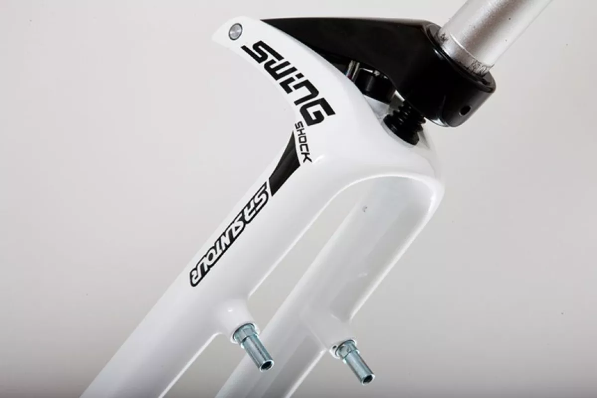 The SR Suntour Swing Shock is a suspension fork designed for use on lightweight commuter bikes