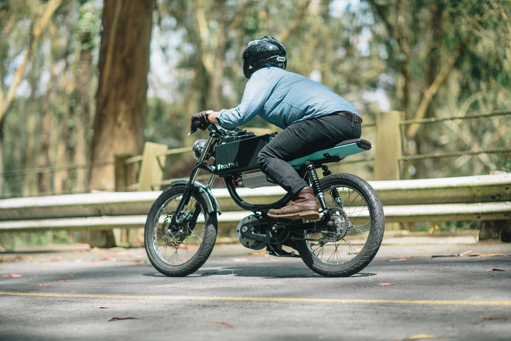The M-1 provides speeds up to 40 mph in sport mode
