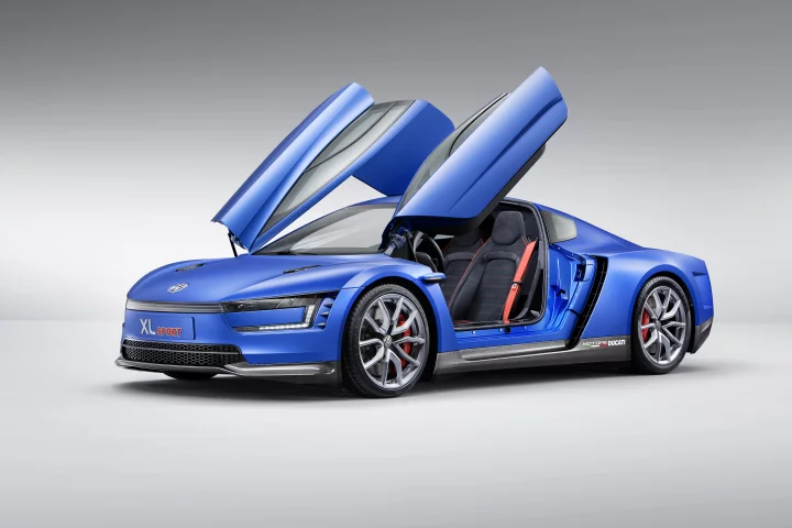 The VW XL Sport's aerodynamics help it achieve a high top speed from a relatively small engine