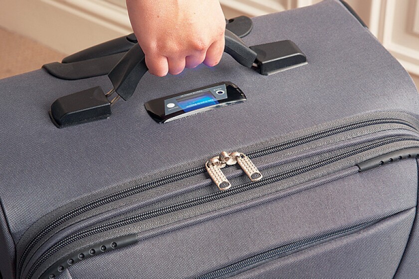 Selfweighing suitcase knows exactly how heavy it is