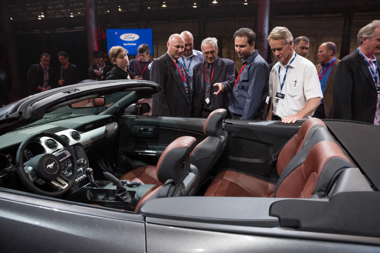 The new Mustang Convertible debuts in Sydney, Australia