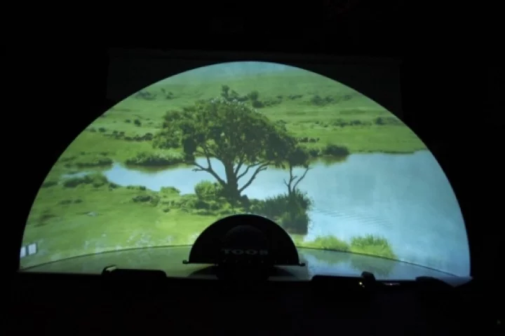 The TOOB dome screen is great for movie-lovers or gaming enthusiasts and delivers a mini IMAX experience