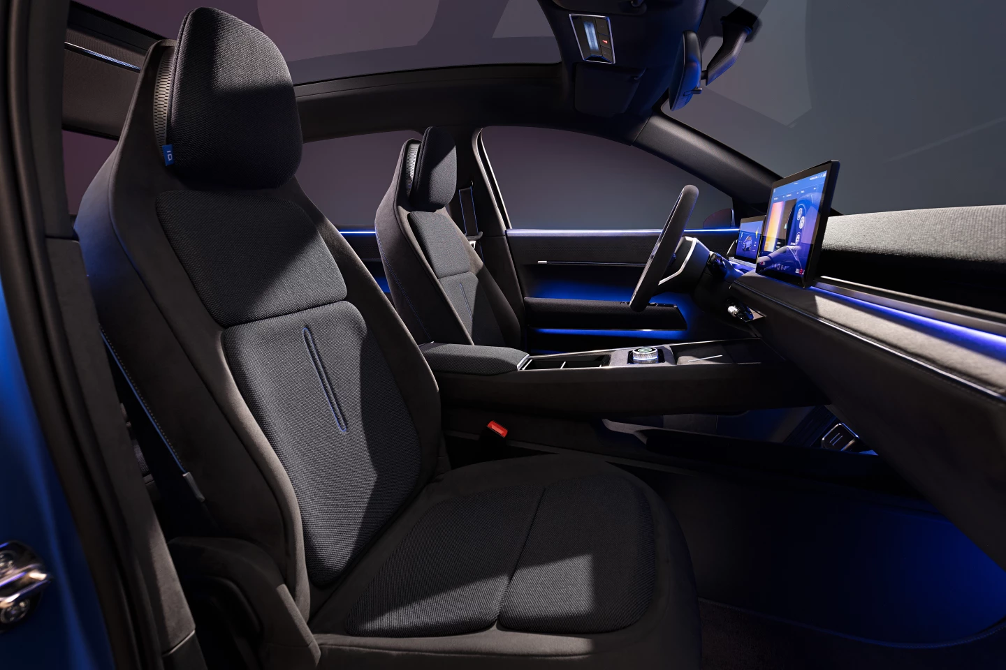 The Volkswagen ID. 2all has a panoramic glass roof