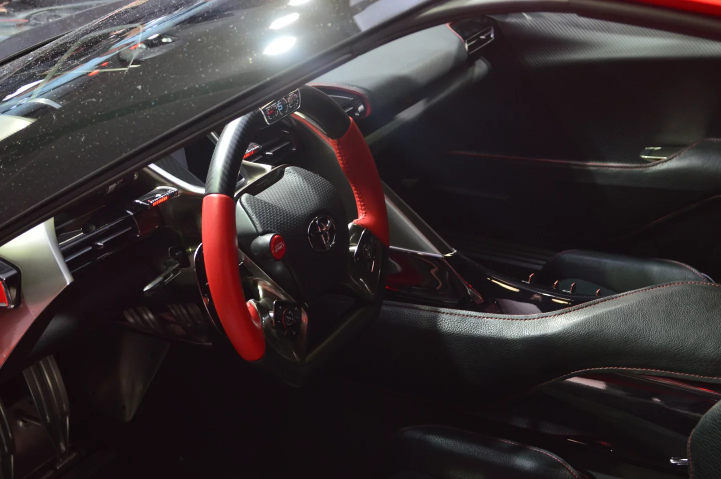 The FT-1 uses an F1-inspired steering wheel