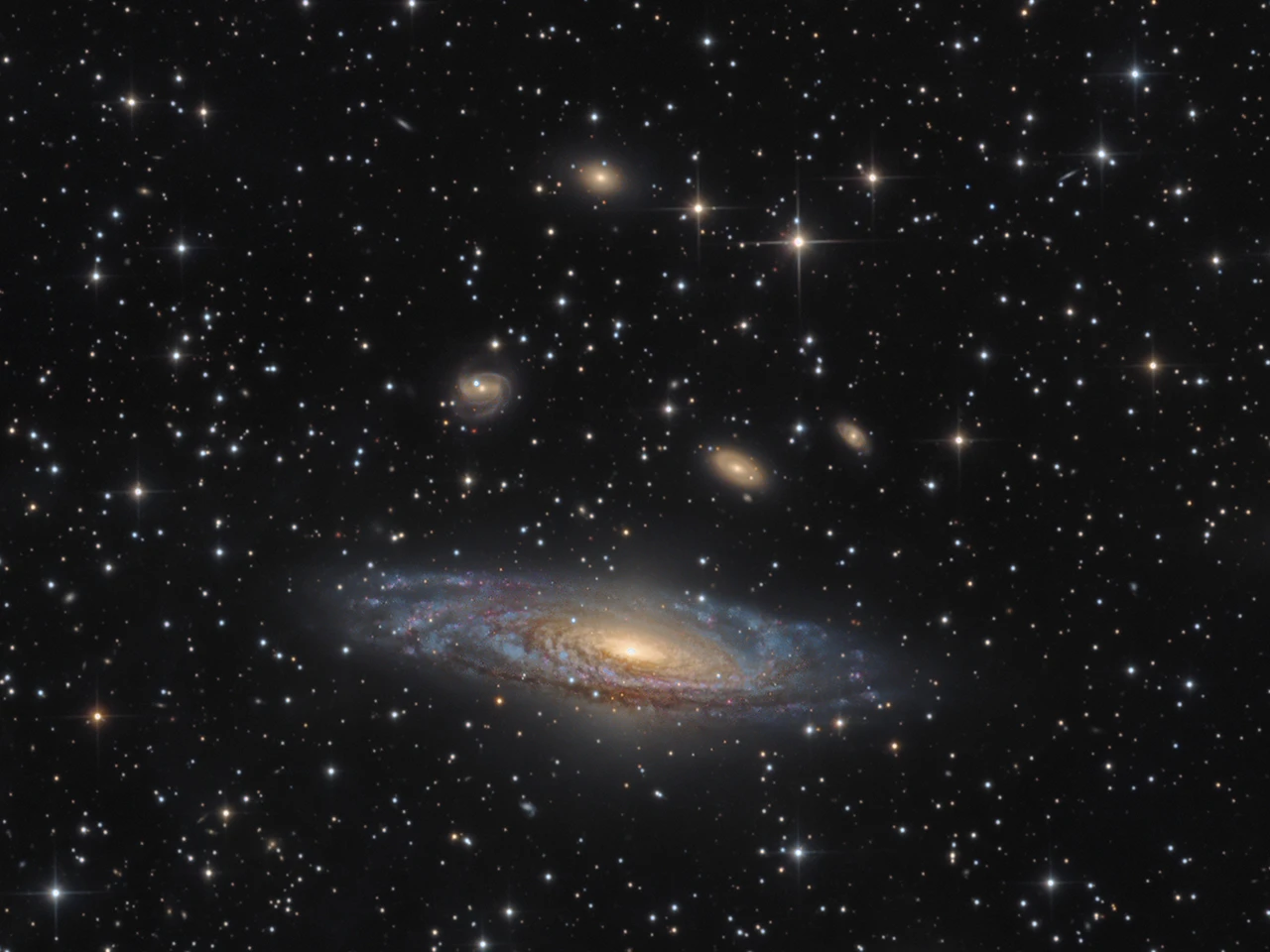 Runner Up for the Best Galaxy photograph at the Insight Astronomy Photographer of the Year 2017 competition: NGC 7331 – The Deer Lick Group