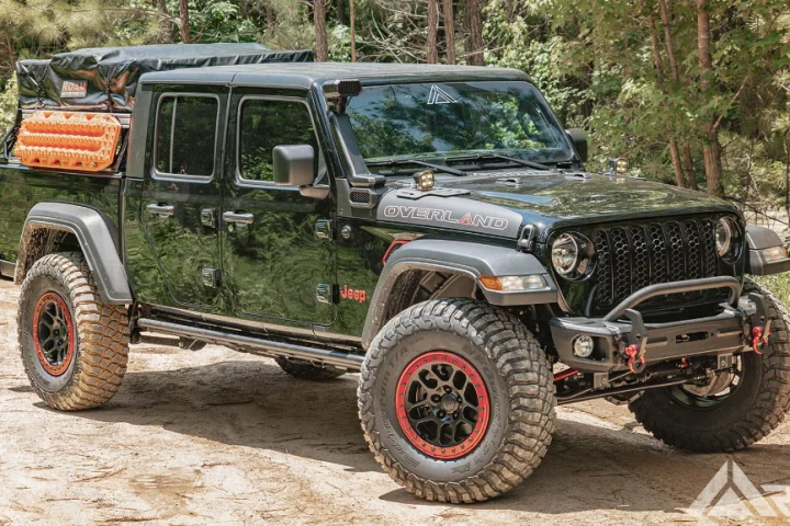 The RMT Overland Gladiator is a serious adventuring up-fit for a factory Jeep Gladiator model