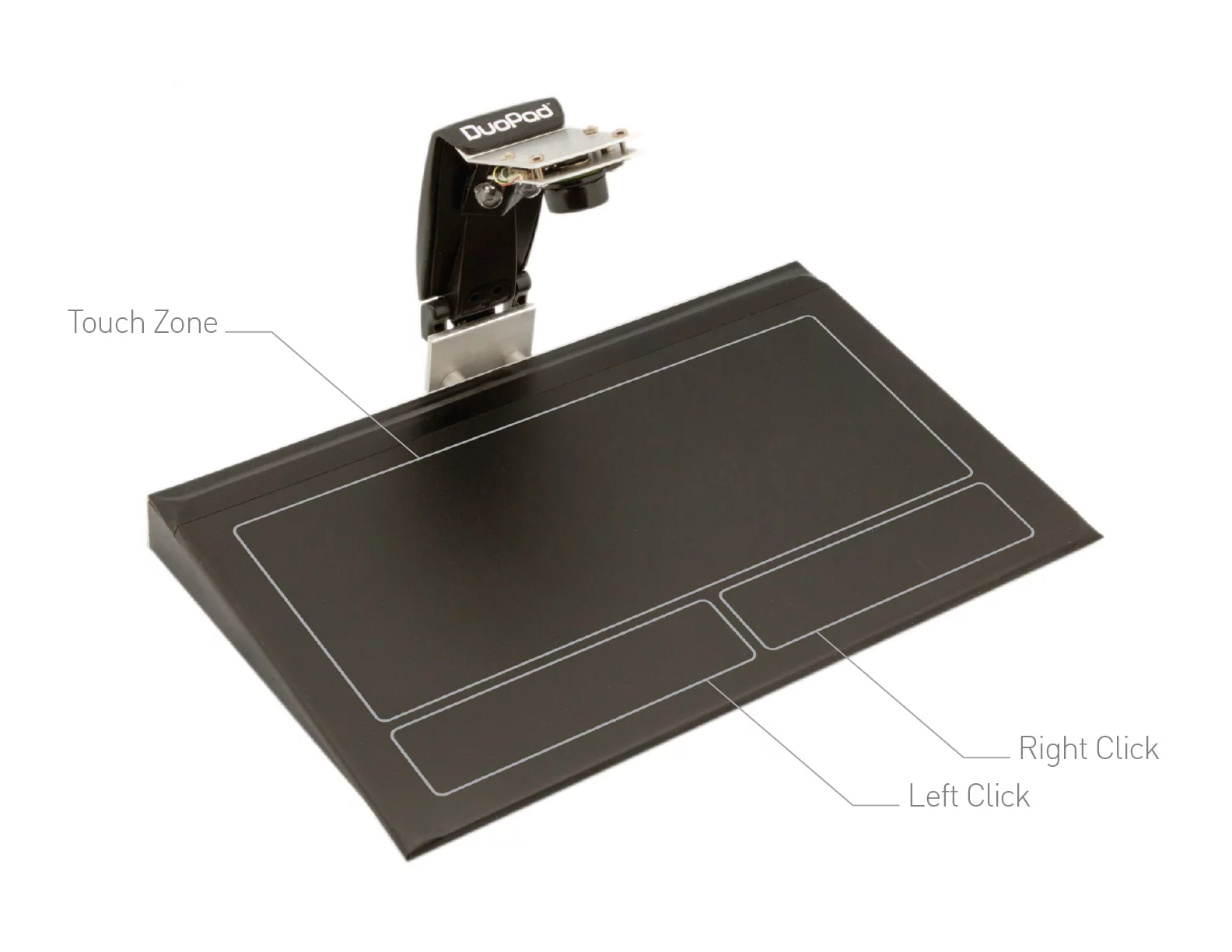 The DuoPad can also be used as a traditional trackpad