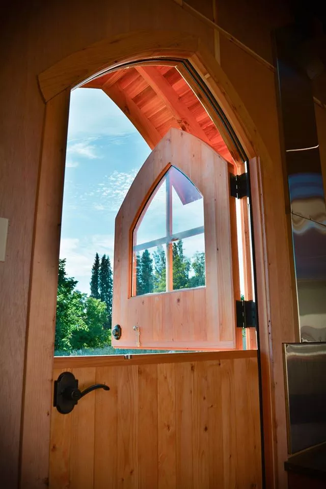 Shot of the door half-opened