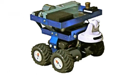 The Cyclops mobile robotic platform is designed to be used as a surrogate for blind persons in the testing of visual prostheses (Image: Caltech/Wolfgang Fink, Mark Tarbell)