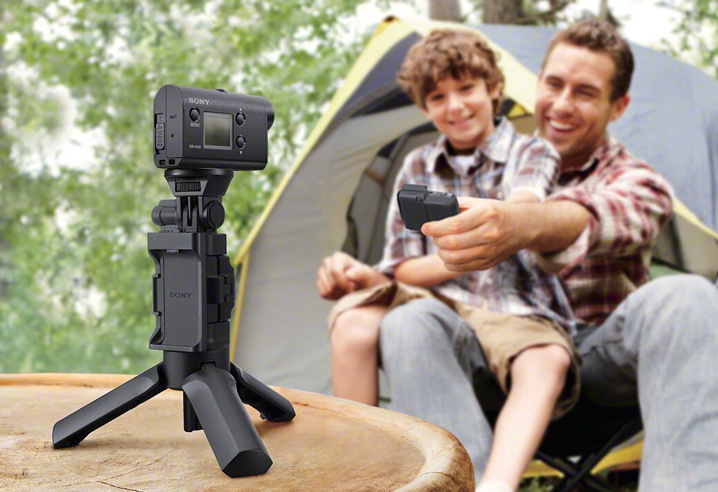 The Sony HDR-AS50 action camera is compatible with Sony’s Action Cam App and a new Live-View Remote