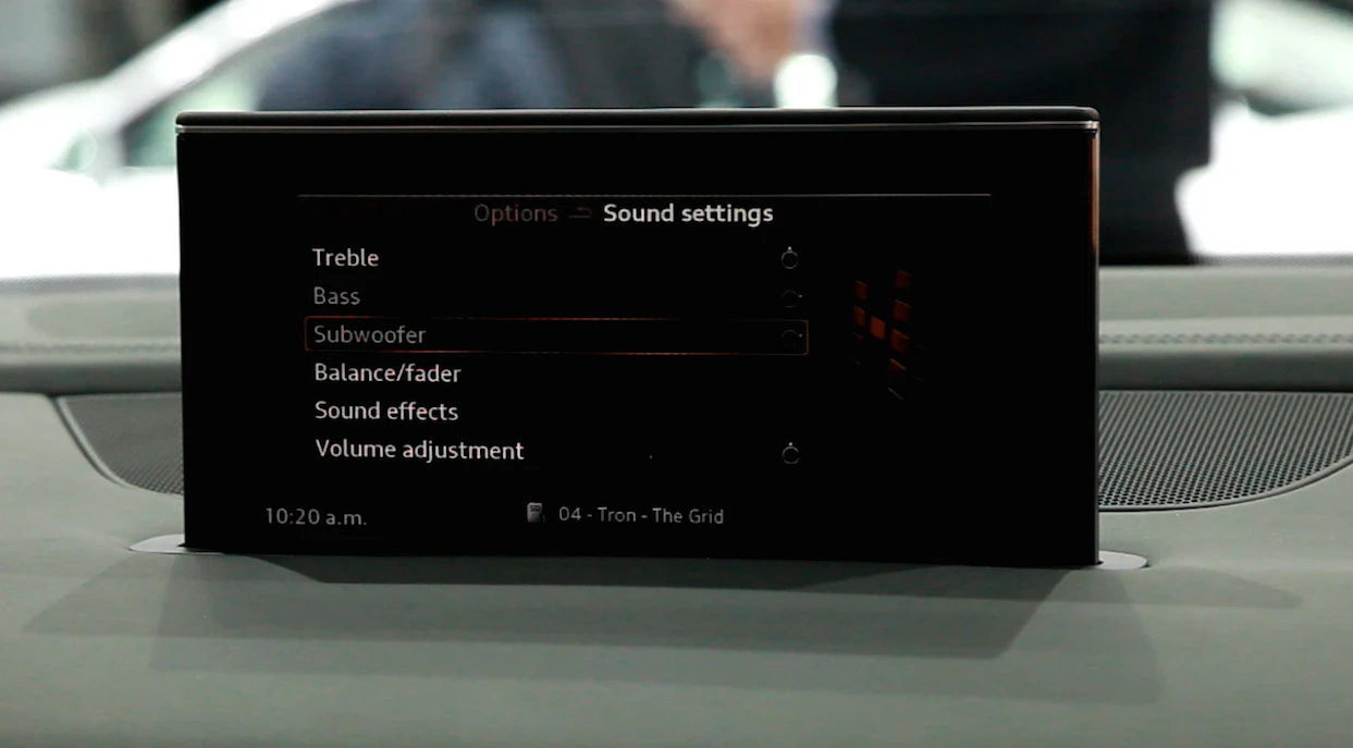 The 3D sound system includes extra speakers to create a deeper, richer sound (Photo: Loz Blain/Gizmag)