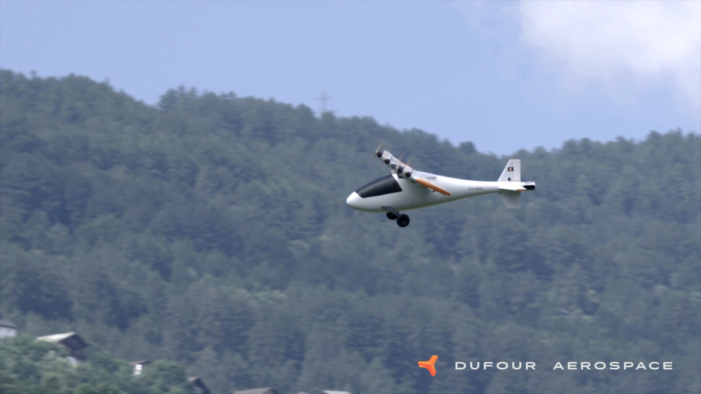 The tech demonstrator transitions to forward flight