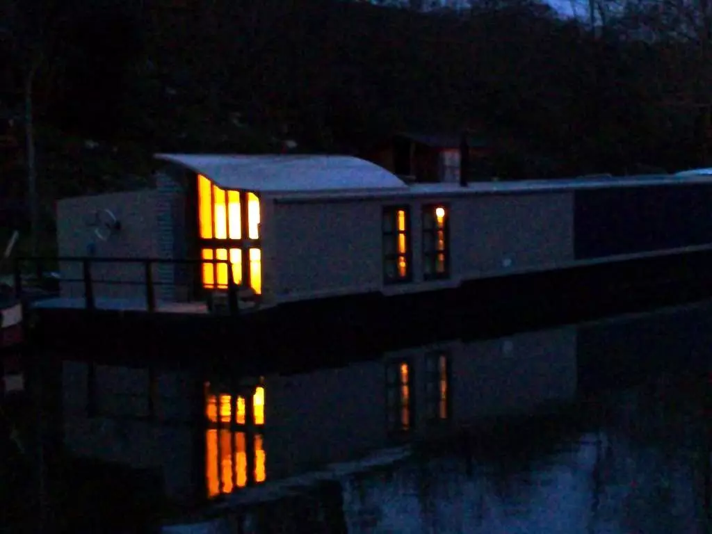 The solar panels are said to provide enough free electricity for the lighting and appliances, including a fridge-freezer, dishwasher and cooker