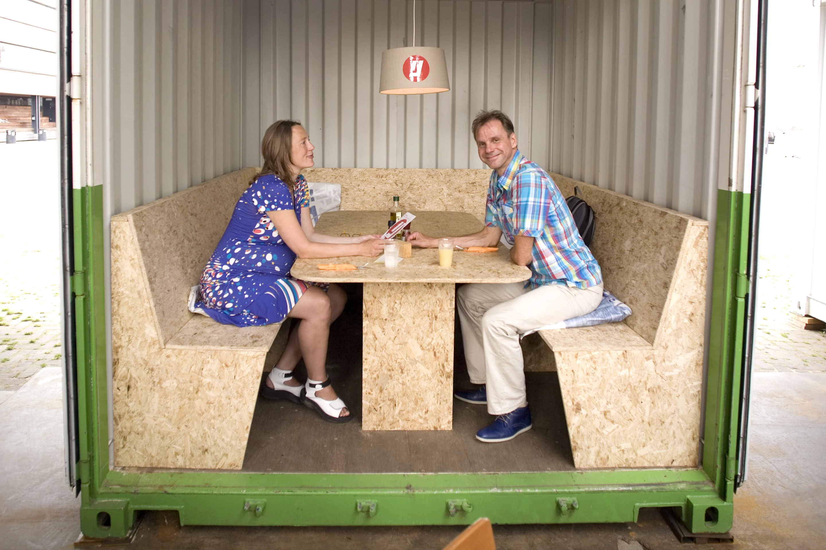 Some containers were fitted with simple furnishings (Photo: O+A)