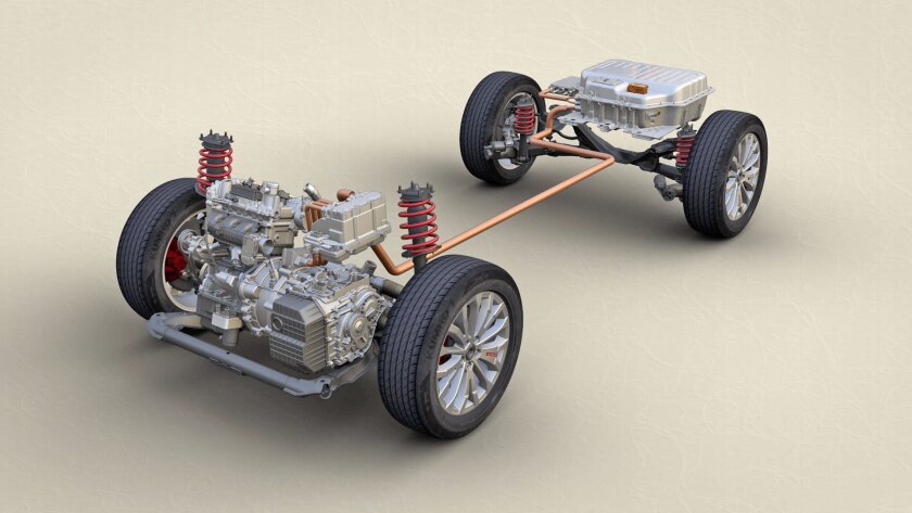The Haval HB-02 concept combines petrol power with a plug-in electric system