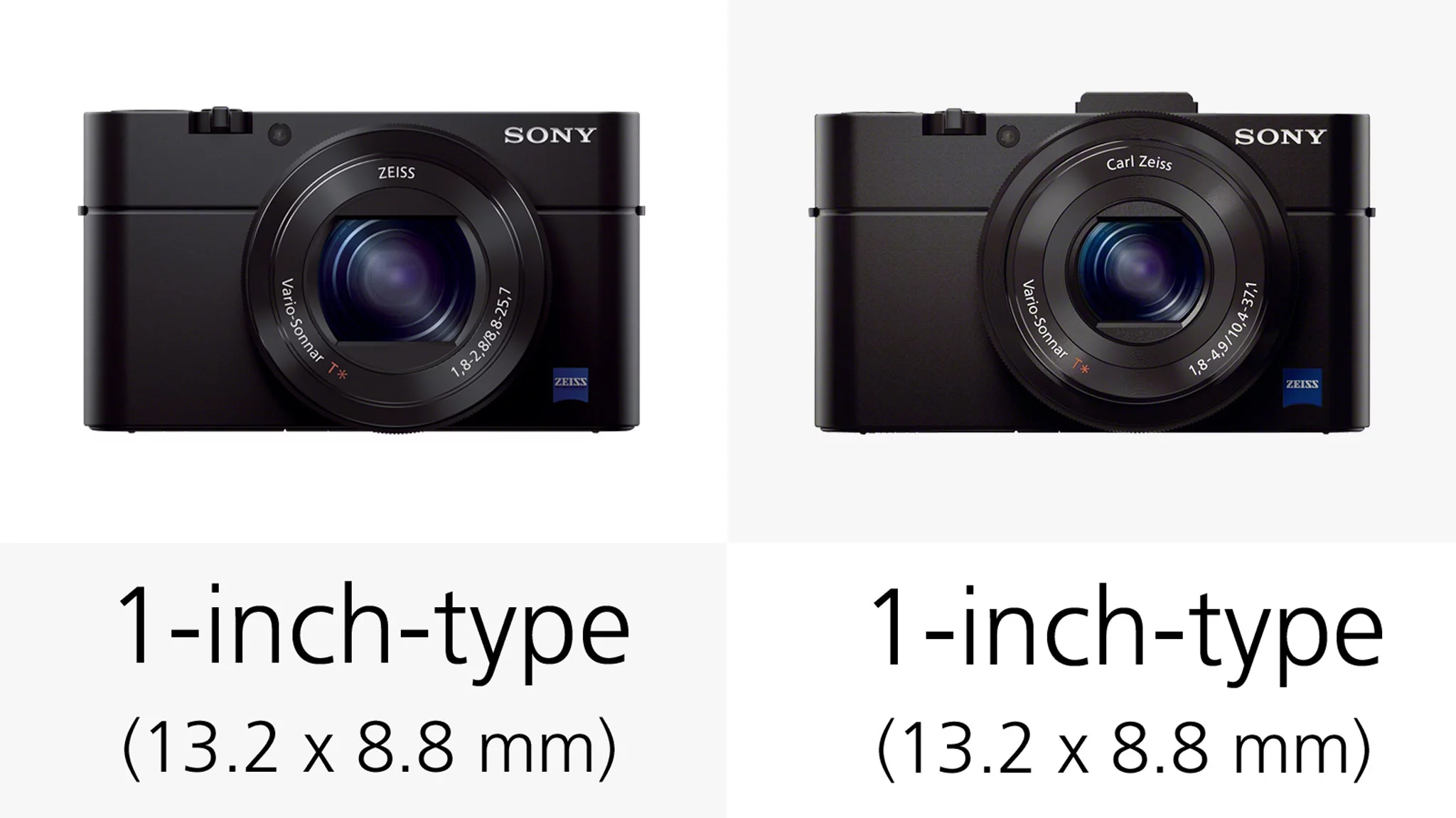 Both the Sony RX100 III and RX100 II feature large 1-inch-type sensors