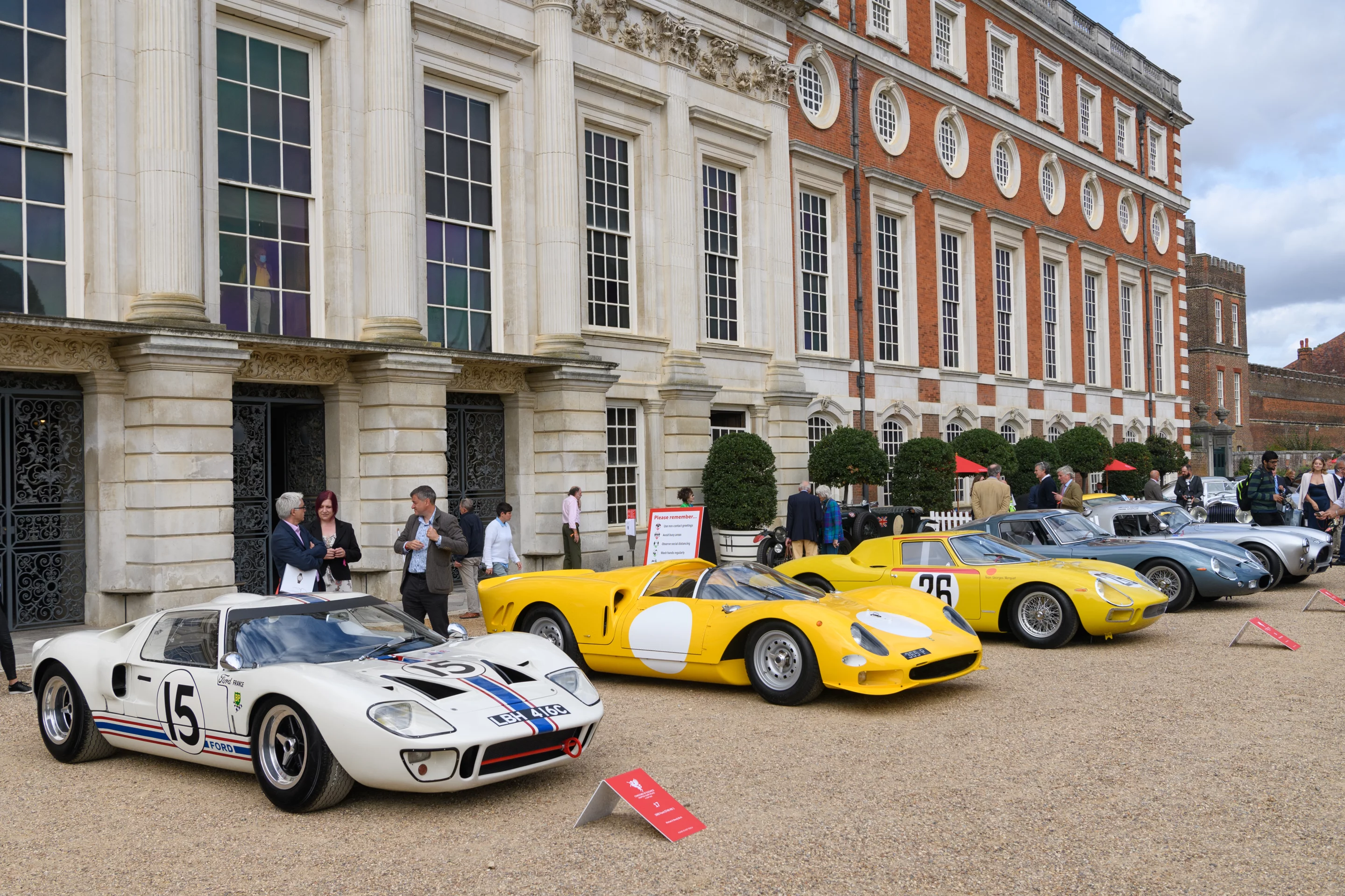 The Ford versus Ferrari display brought together many of the iconic racers that contested the 1960s rivalry