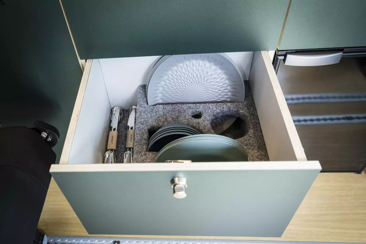 Organization and protection in the kitchen drawers
