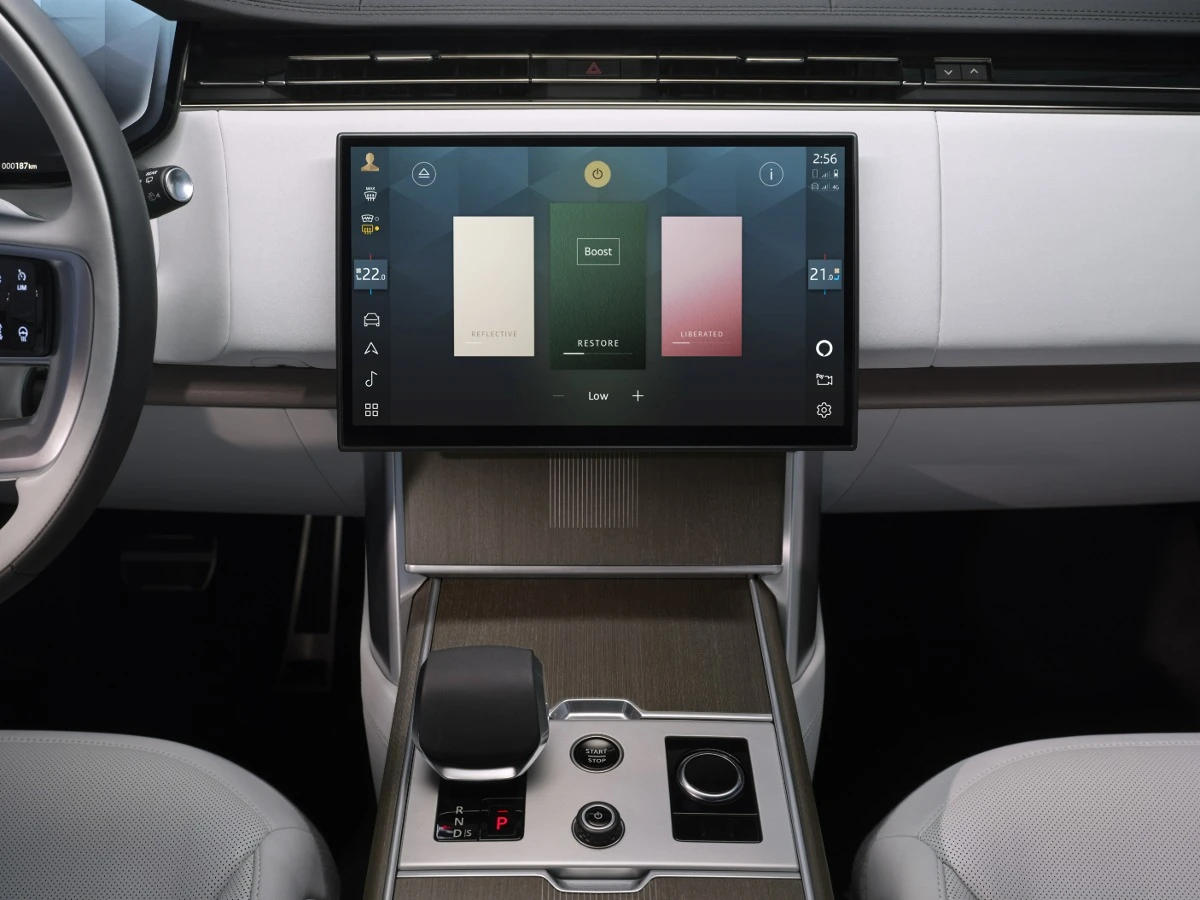 The Electric is virtually the same on the inside as its V8-powered counterpart
