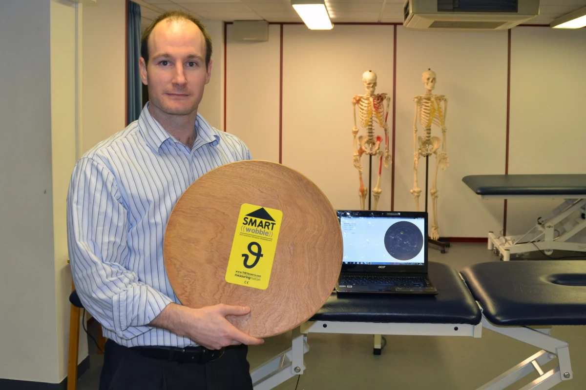 Dr Jonathan Williams and the SMARTwobble that objectively measures improvements in a patient's balance