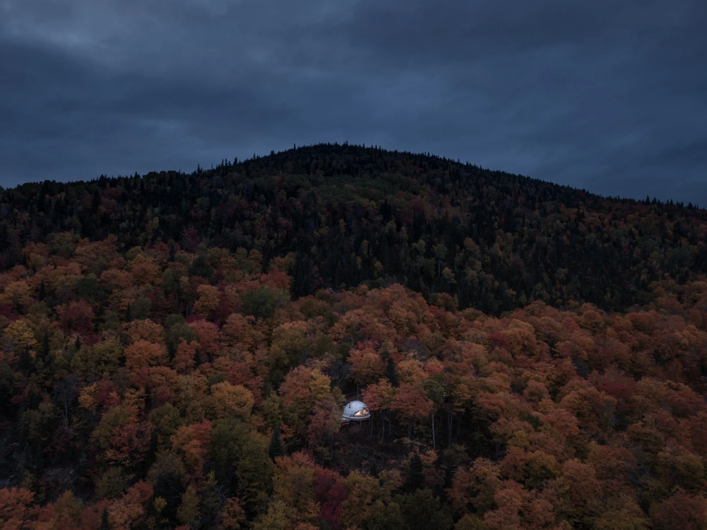 The Dômes Charlevoix located in the stunning setting of Petite-Rivière-Saint-François, Quebec, Canada